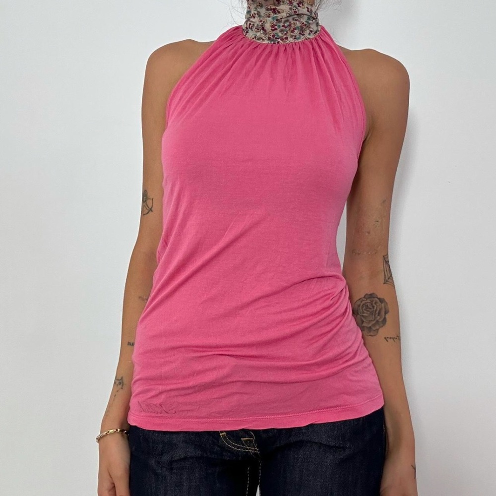 Pink Halter Neck Women's Top Miss Sixty